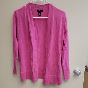 GAP Women's Vibrant Pink Open Cardigan